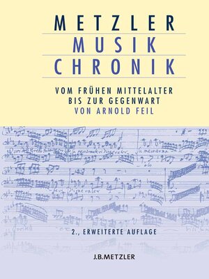 cover image of Metzler Musik Chronik